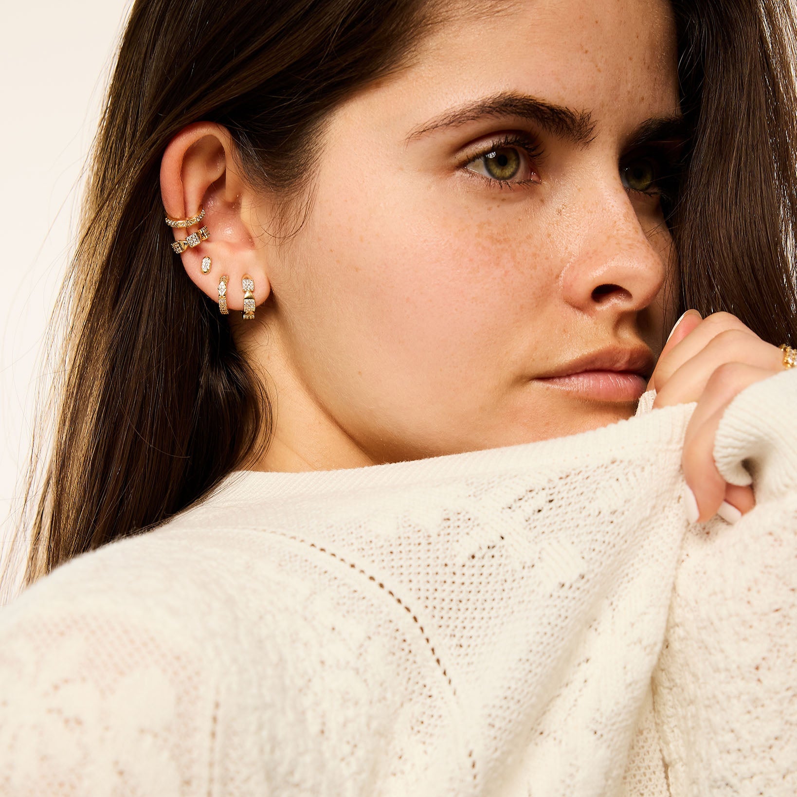 Boucles d'oreilles Grands clips rétro chic or Orena Boucles d'oreilles Grands clips rétro chic or Orena