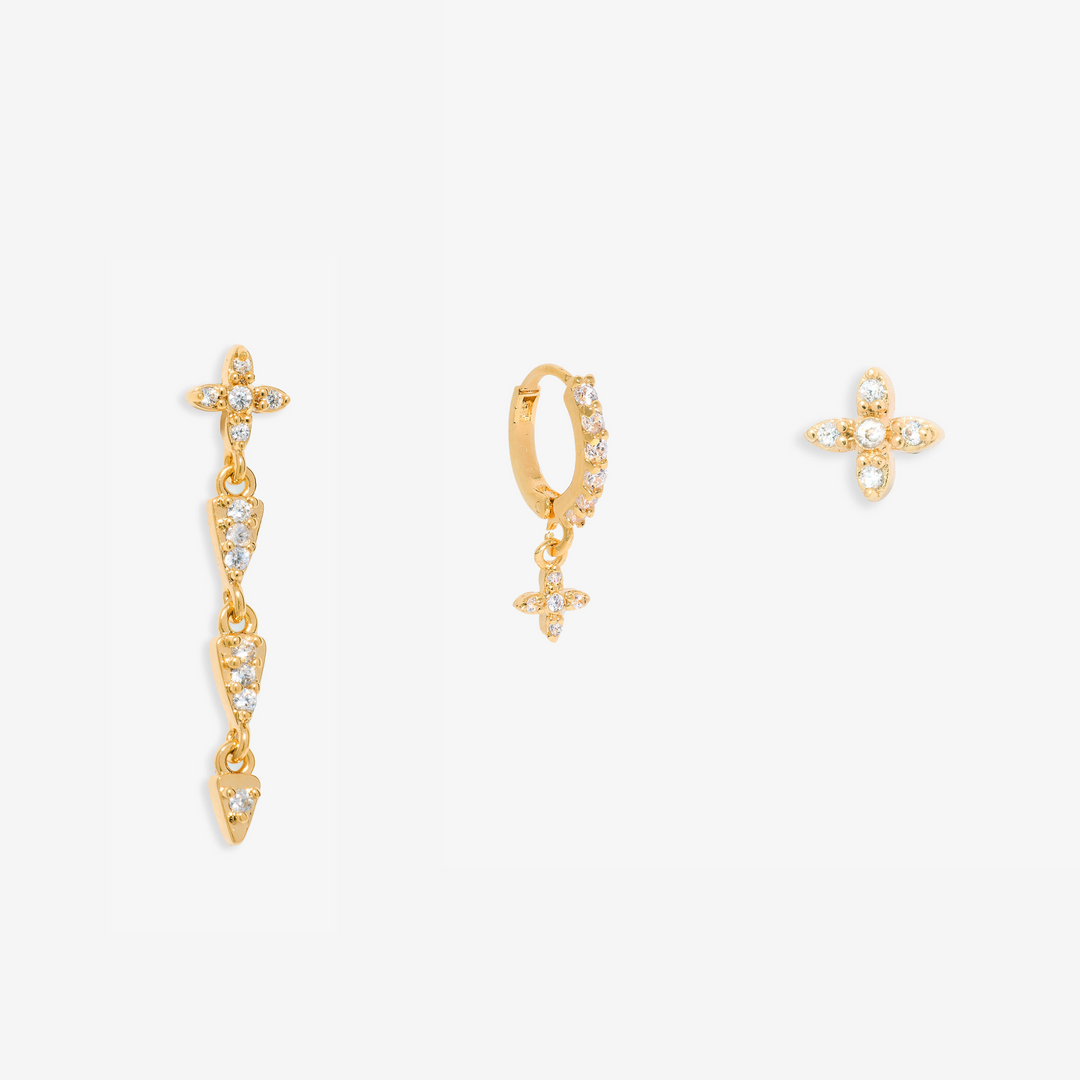 Trio de boucles d'oreilles femme Léo Sedim Leo Sedim — free download